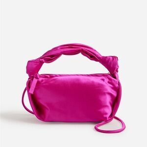 J. Crew Geneva Bag in Satin: Radiant Fuschia